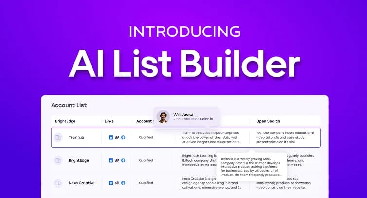 Introducing Klenty's AI List Builder | Build Your Next Best List!