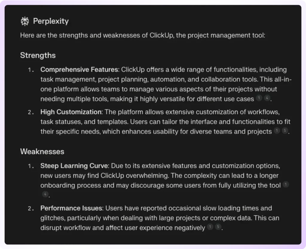 prompt that you can use in Perplexity AI tool with the information you gathered