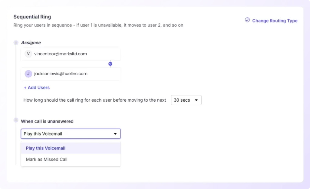 Simultaneous Call Routing by dial iq